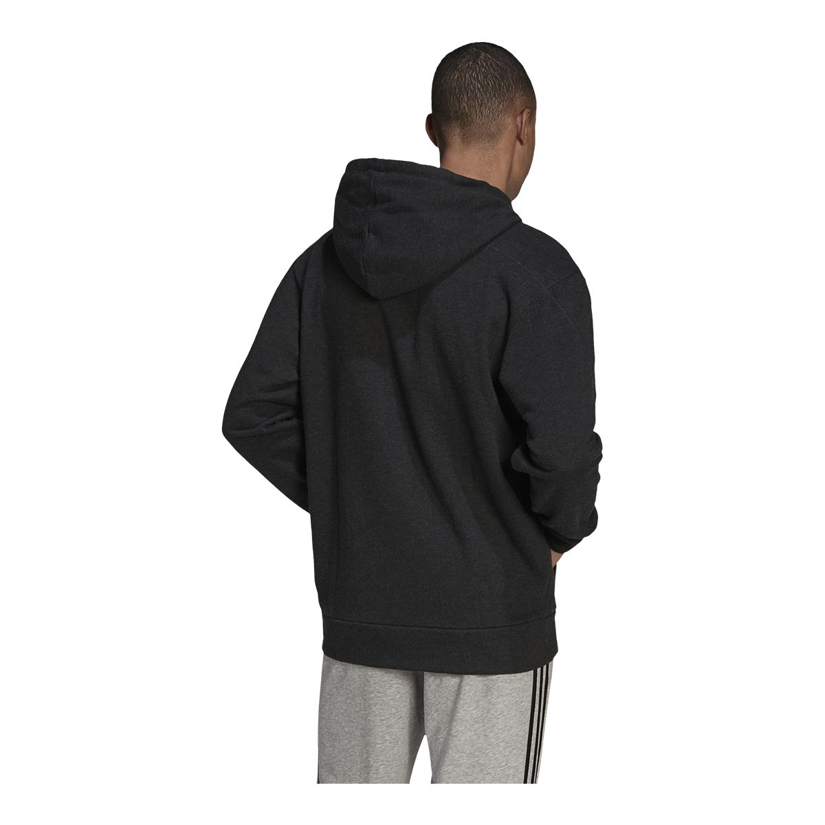 adidas Men's Melange Hoodie, Pullover, Drawstring