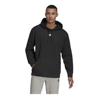 adidas Men's Melange Hoodie, Pullover, Drawstring Front_Flat