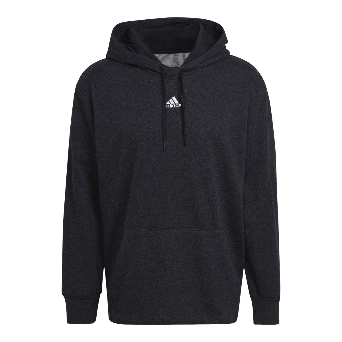 adidas Men's Melange Hoodie, Pullover, Drawstring