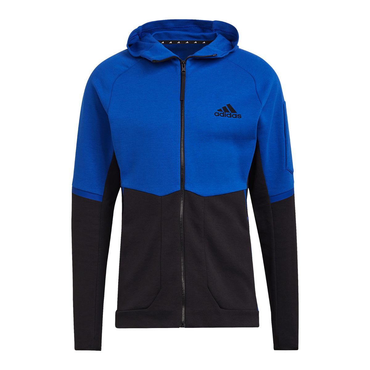 adidas Men's Gameday Hoodie, Full Zip, Drawstring
