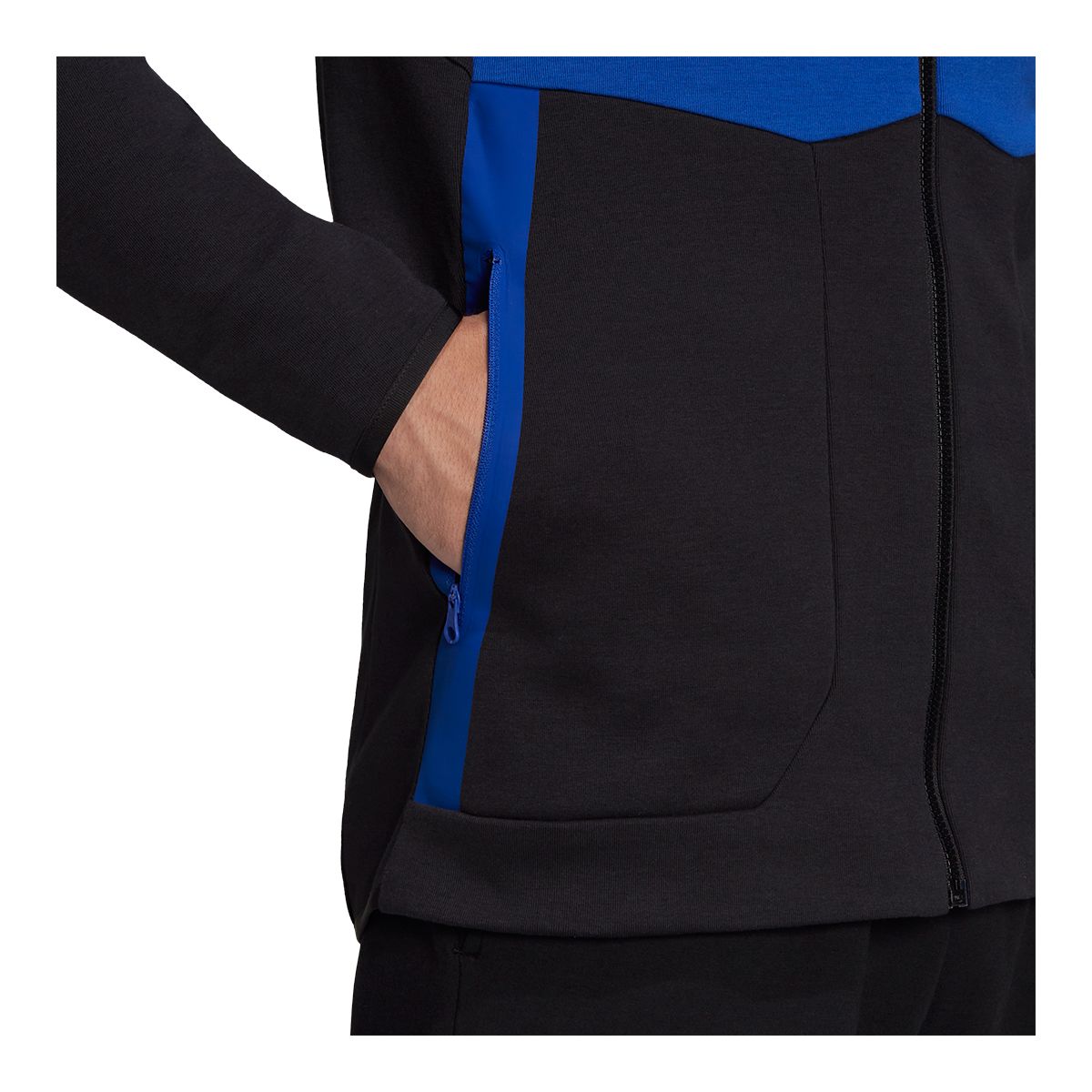 adidas Men's Gameday Hoodie, Full Zip, Drawstring