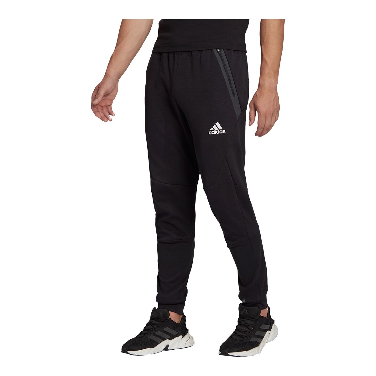 adidas Men's Gameday Knit Sweatpants, Workout, Gym, Athletic, Tapered