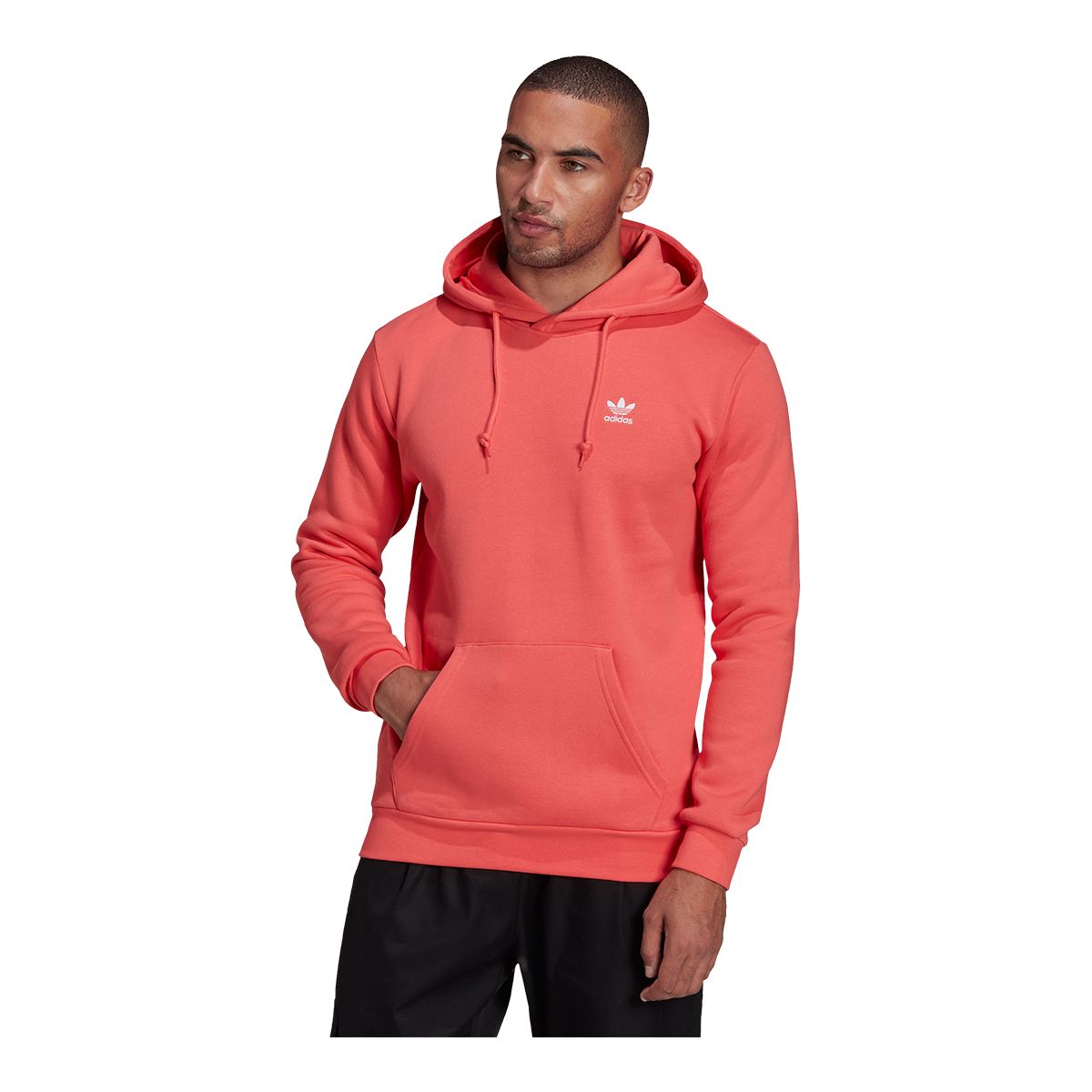 adidas Originals Men's Essentials LBR Hoodie, Pullover, Fleece, Drawstring