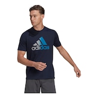 adidas Men's D2M Graphic Training T Shirt Front_Flat