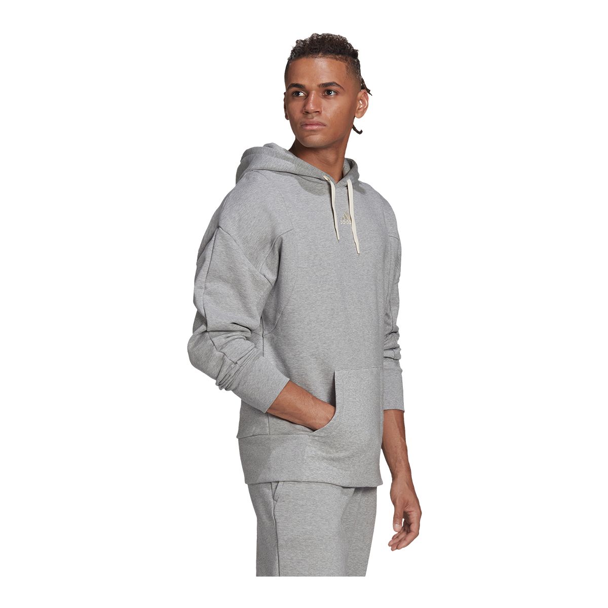 adidas Men's Internal Hoodie, Pullover, Fleece, Drawstring