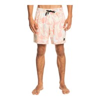 Quiksilver Men's Oceanmade MX STR Swim Boardshorts, 17", Quick-Dry Front_Flat