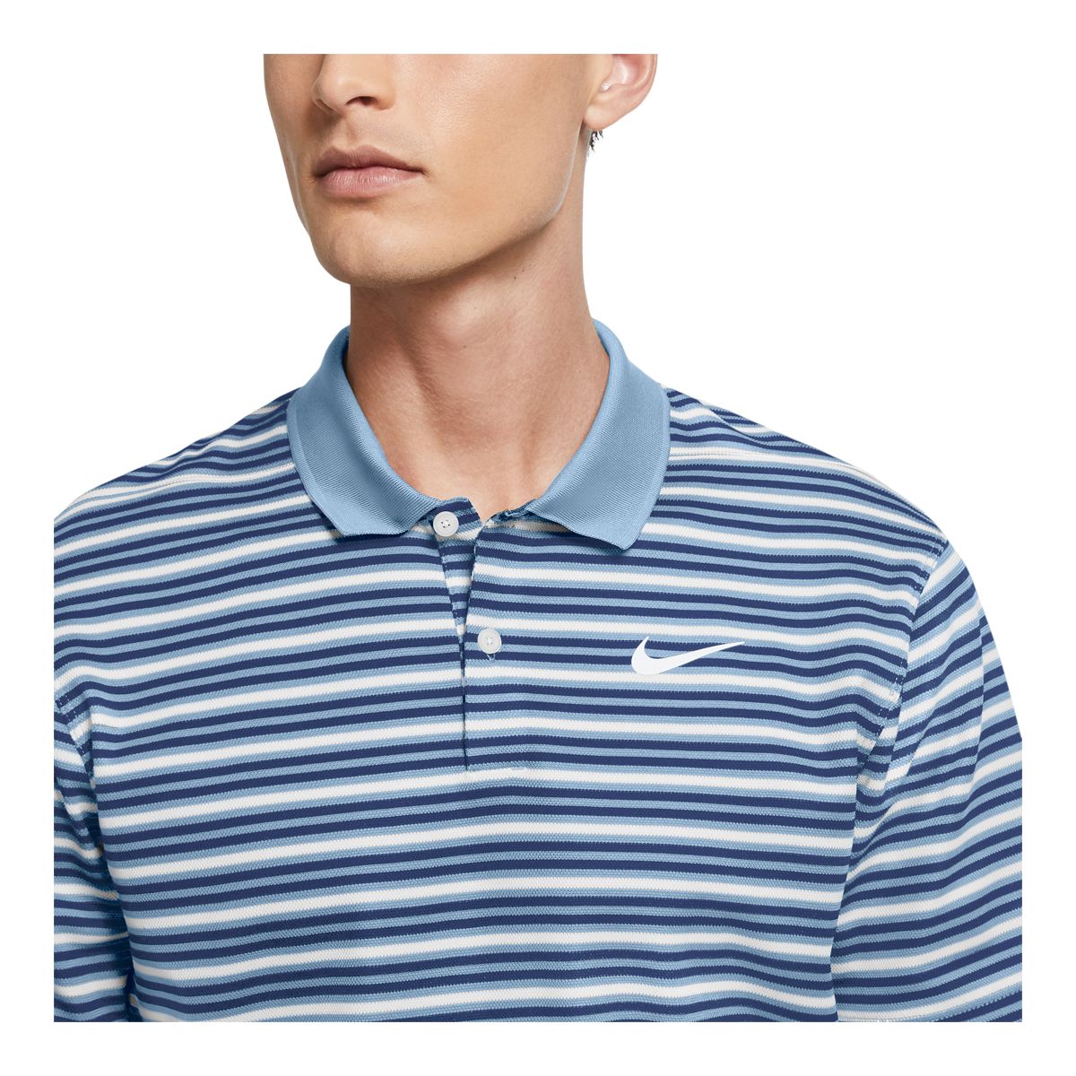 Nike Golf Men's Dri-Fit Victory Stripe Short Sleeve Polo T Shirt
