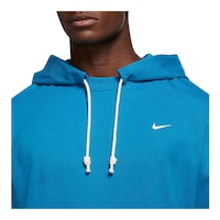 Nike Men's Standard Issue Pullover Hoodie, Midweight French Terry, Dri-FIT CloseUp