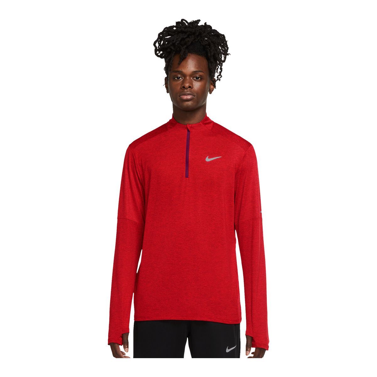 nike men's hybrid half zip top