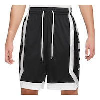 Nike Men's Basketball Elite Stripe Shorts, Loose Fit Dri-FIT Front_Flat