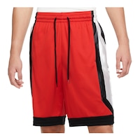 Nike Men's Basketball Elite Stripe Shorts, Loose Fit Dri-FIT Front_Flat