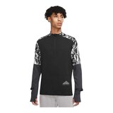 Nike Men's Trail Run Element 1/2 Zip Long Sleeve Top Front_Flat
