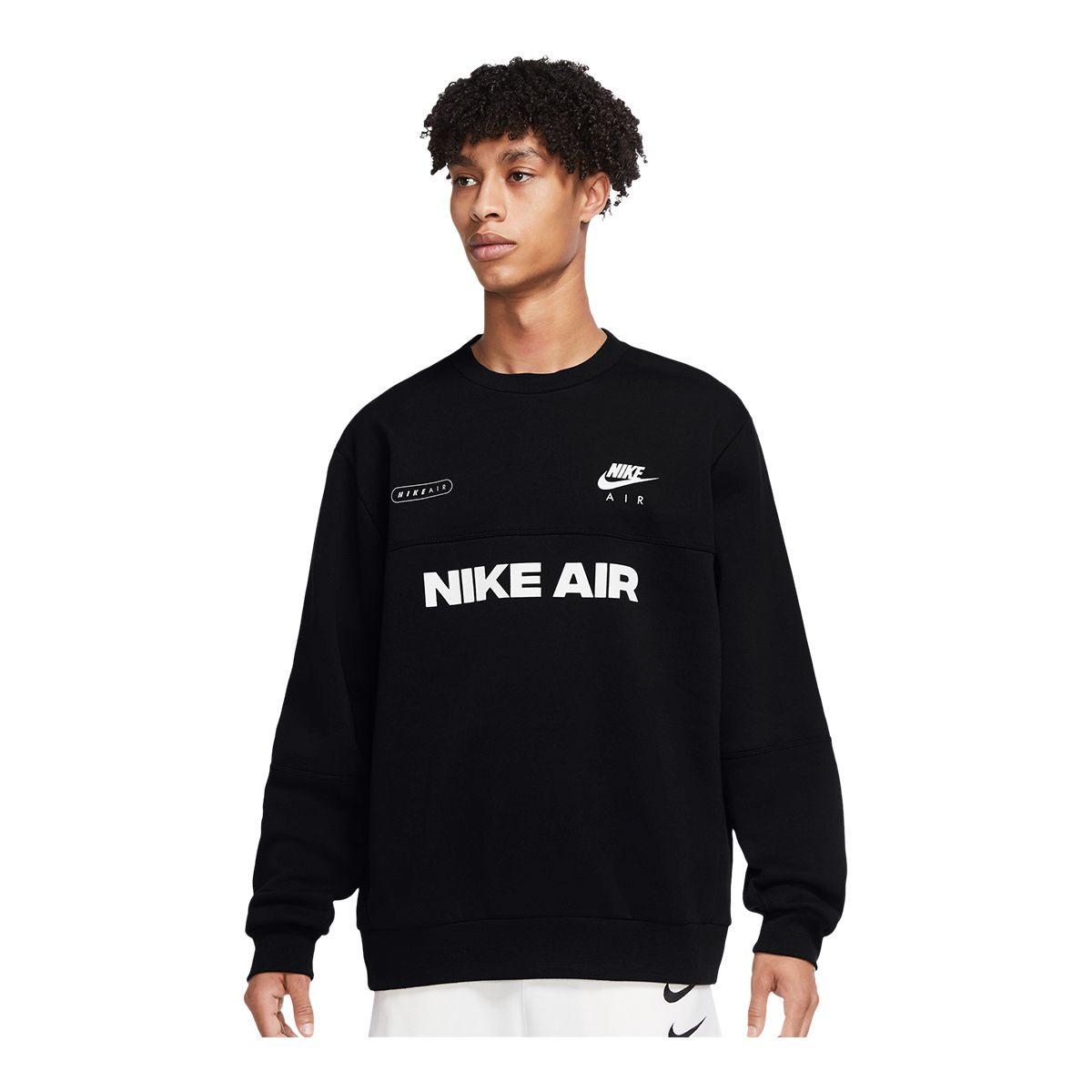 Nike air fleece long hotsell sleeve crew