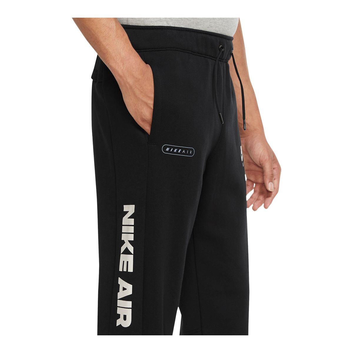 Nike Men's Air Sweatpants, Fleece, Workout, Cuffed, Lightweight, Tapered, Joggers