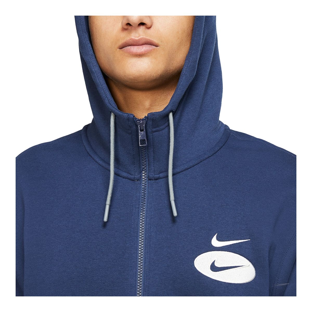 Nike Sportswear Men's Swoosh League Hoodie, Full Zip, Fleece, Drawstring