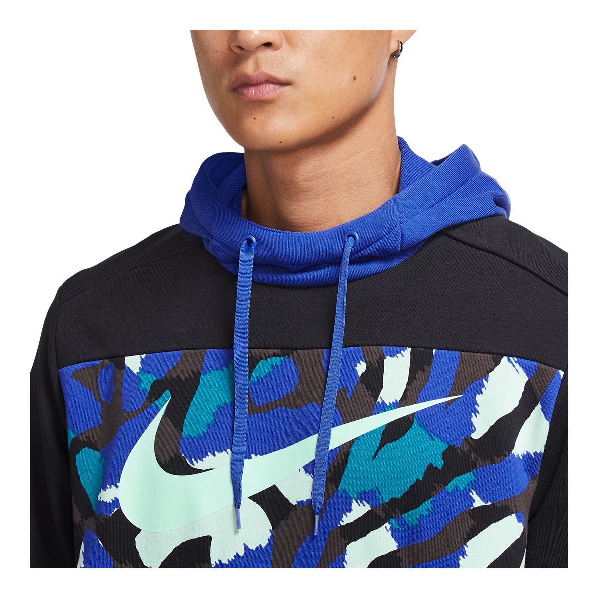 blue camo nike sweatshirt
