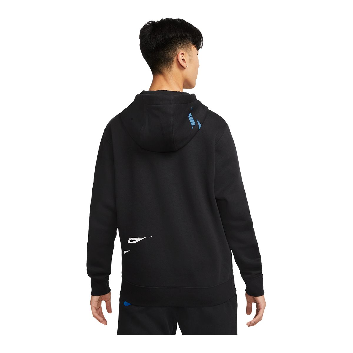 Nike Sportswear Men's Stacked Graphic Hoodie, Pullover, Fleece, Drawstring