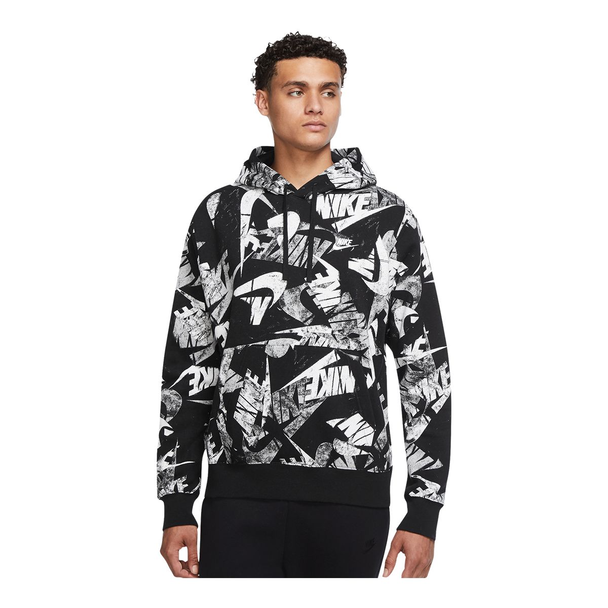 Nike all over print on sale hoodie