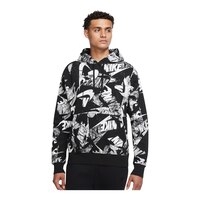 Nike Sportswear Men's All Over Print Graphic Hoodie, Pullover, Fleece, Drawstring Front_Flat