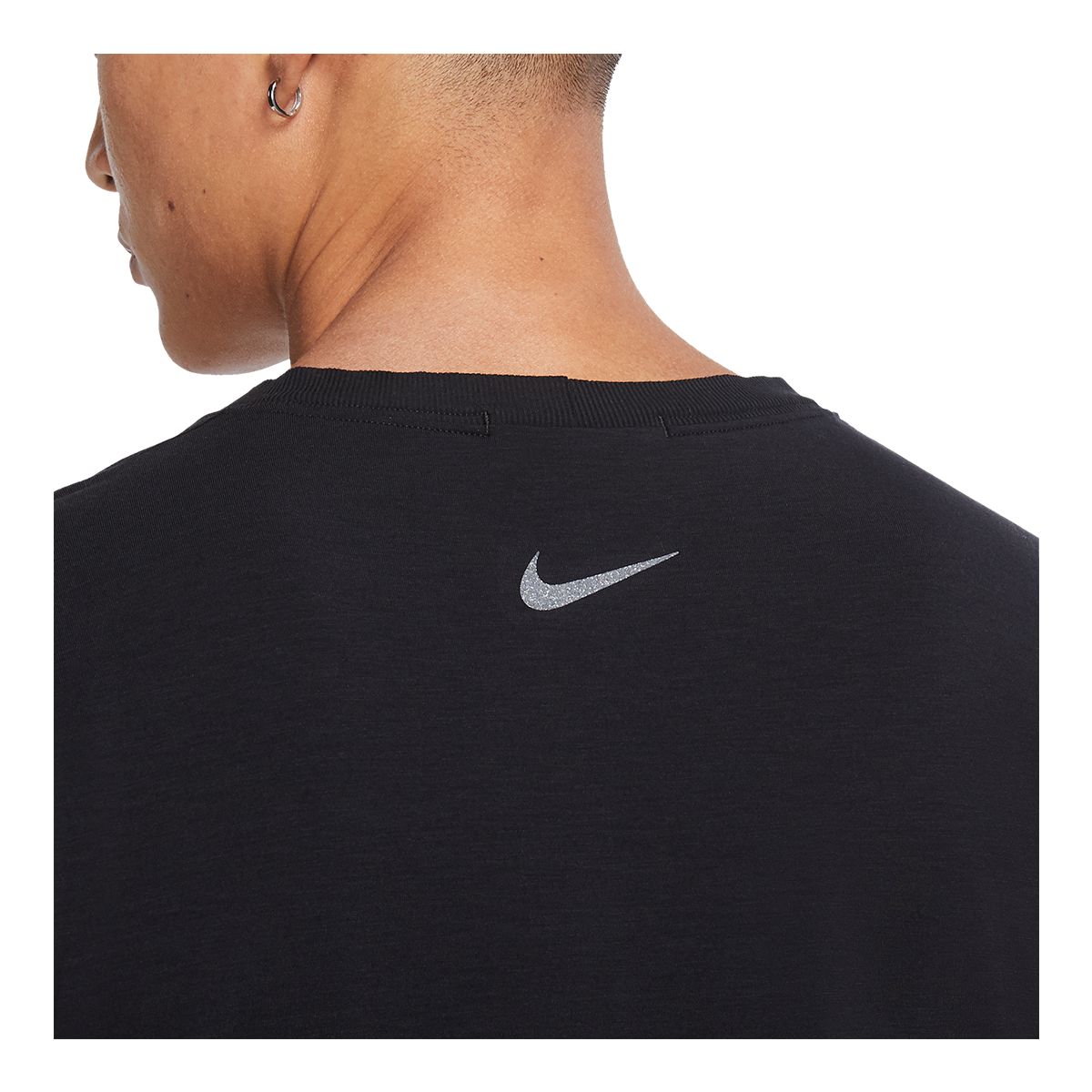 Black Mens Nike Yoga Dri Fit T-Shirt Training M DM7825-077 Cond. for sale  online