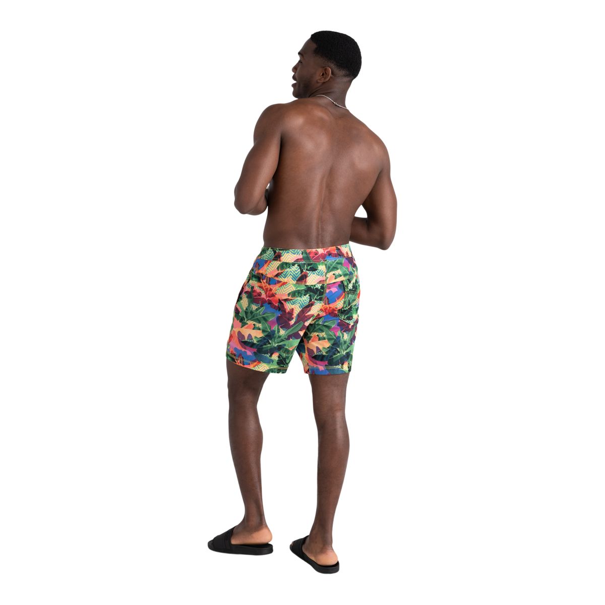 Saxx Men's Betawave 2 in 1 Swim Boardshorts, 19", Fade-Resistant, With Mesh Liner