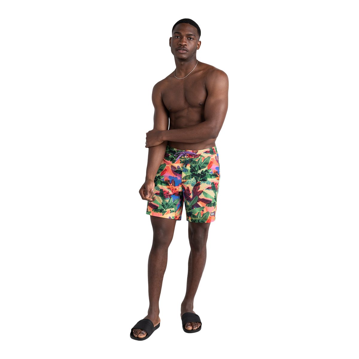 Saxx Men's Betawave 2 in 1 Swim Boardshorts, 19", Fade-Resistant, With Mesh Liner