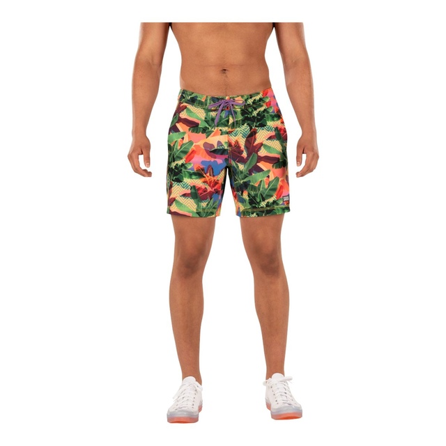 Saxx Men's Betawave 2 in 1 Swim Boardshorts, 19", Fade-Resistant, With Mesh Liner