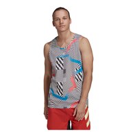 adidas Men's Agravic Tank Top, Lightweight, Sleeveless Front_Flat