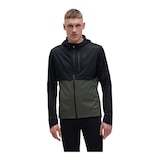 On Men's Weather Jacket Hoodie, Anti-Odor Front_Flat