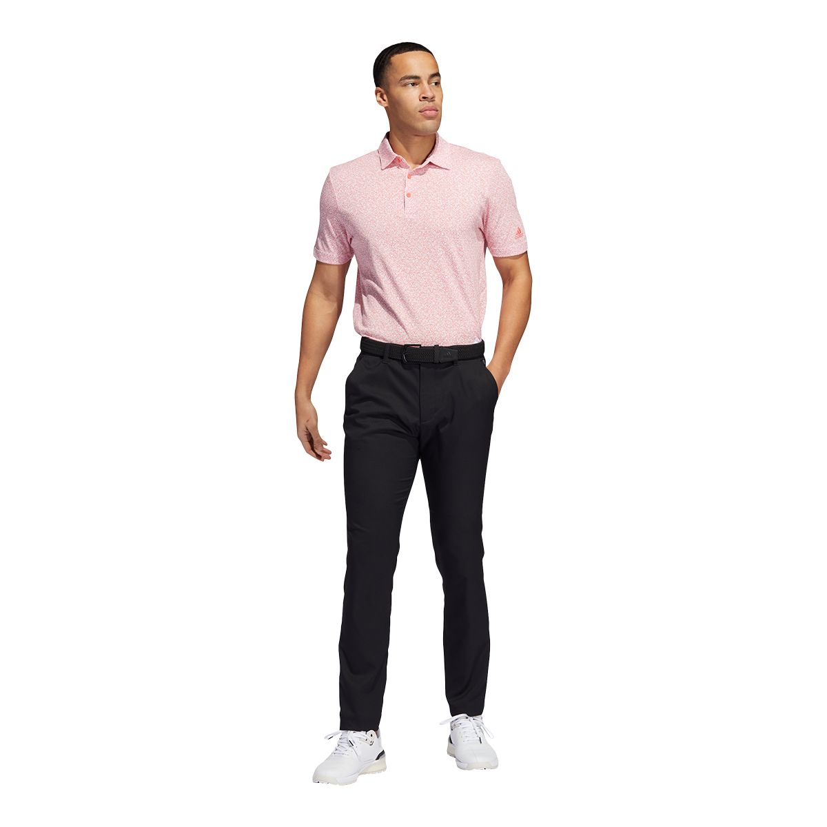 adidas Golf Men's Abstract Print Primeblue Polo T Shirt