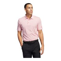 adidas Golf Men's Abstract Print Primeblue Polo T Shirt Front_Flat