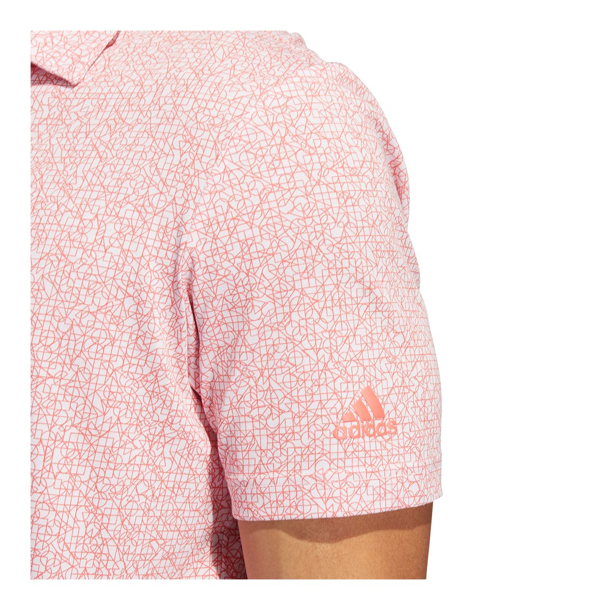 adidas Golf Men's Abstract Print Primeblue Polo T Shirt