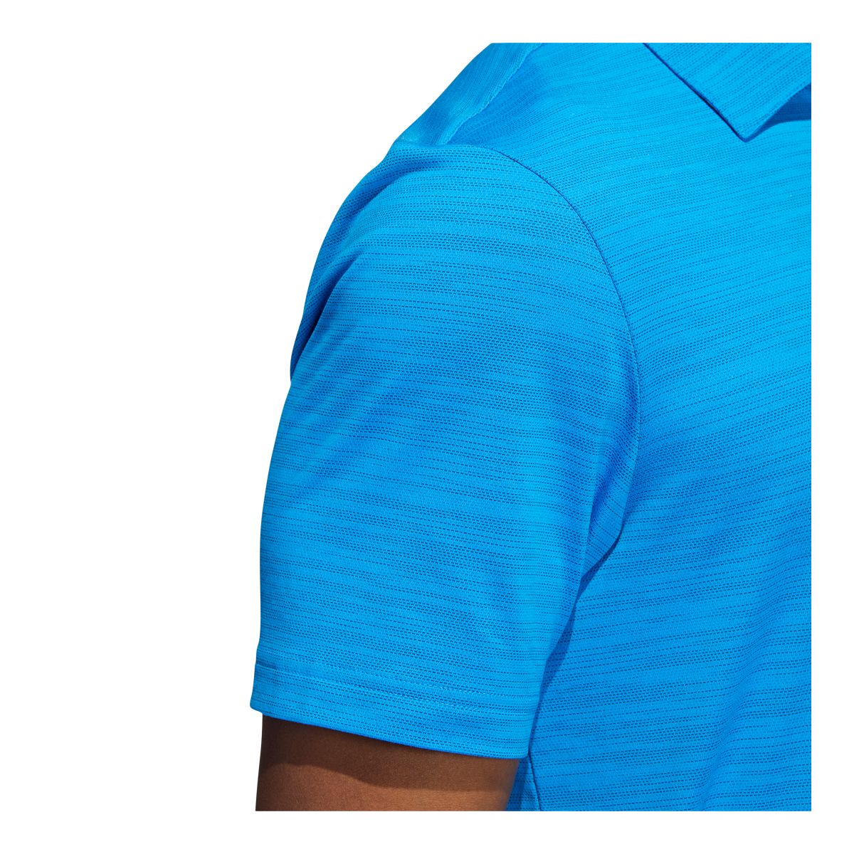 adidas Golf Men's Spacedye Stripe Primegreen Short Sleeve Polo T Shirt, Regular Fit