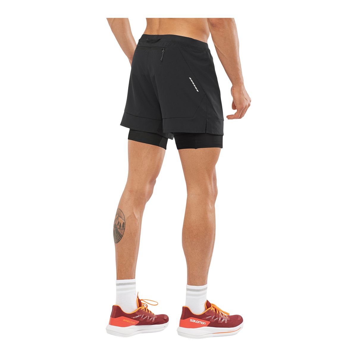 Salomon Men's Cross 2-in-1 Running Shorts, Slim Fit Quick-Dry