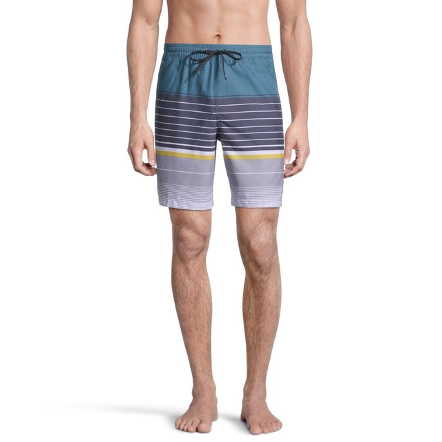 Quiksilver Men's Swell Vision Swim Volley Shorts, 19", With Mesh Brief