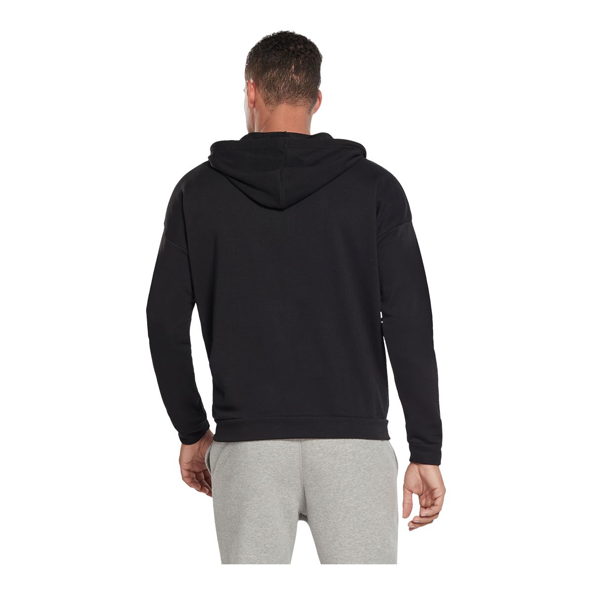 Reebok Men's Pipping Full Zip Training Hood Jacket