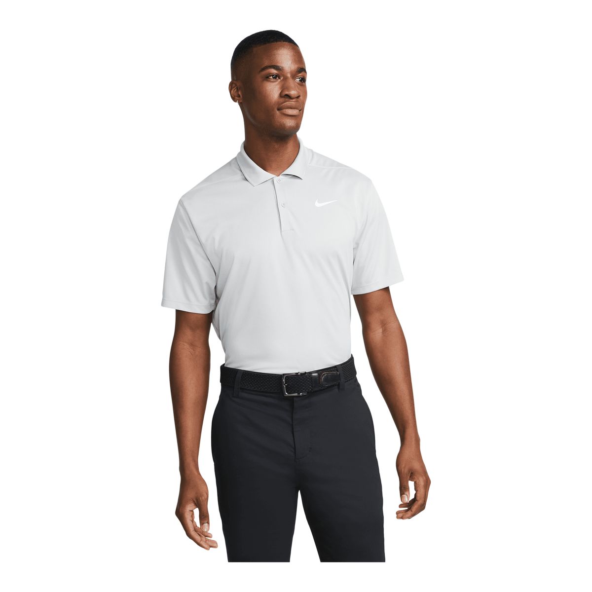 Nike Golf Men's Victory Solid Short Sleeve Polo T Shirt, Relaxed Fit