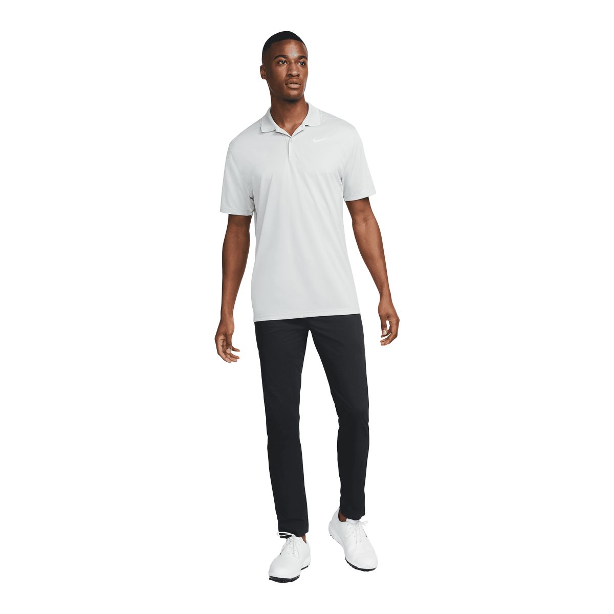 Nike Golf Men's Victory Solid Short Sleeve Polo T Shirt, Relaxed Fit