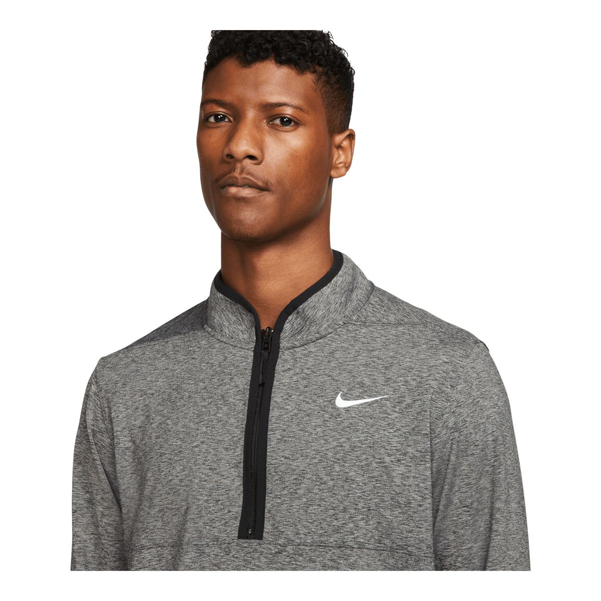 Nike Golf Men's Victory Heather Short Sleeve 1/2 Zip Polo T Shirt