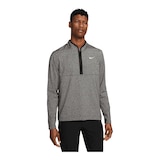 Nike Golf Men's Victory Heather Short Sleeve 1/2 Zip Polo T Shirt Front_Flat