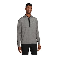 Nike Golf Men's Victory Heather Short Sleeve 1/2 Zip Polo T Shirt Front_Flat