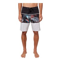 O'Neill Men's Hyperfreak Heist Print 2.0 Swim Boardshorts, 20", Quick-Dry Front_Flat