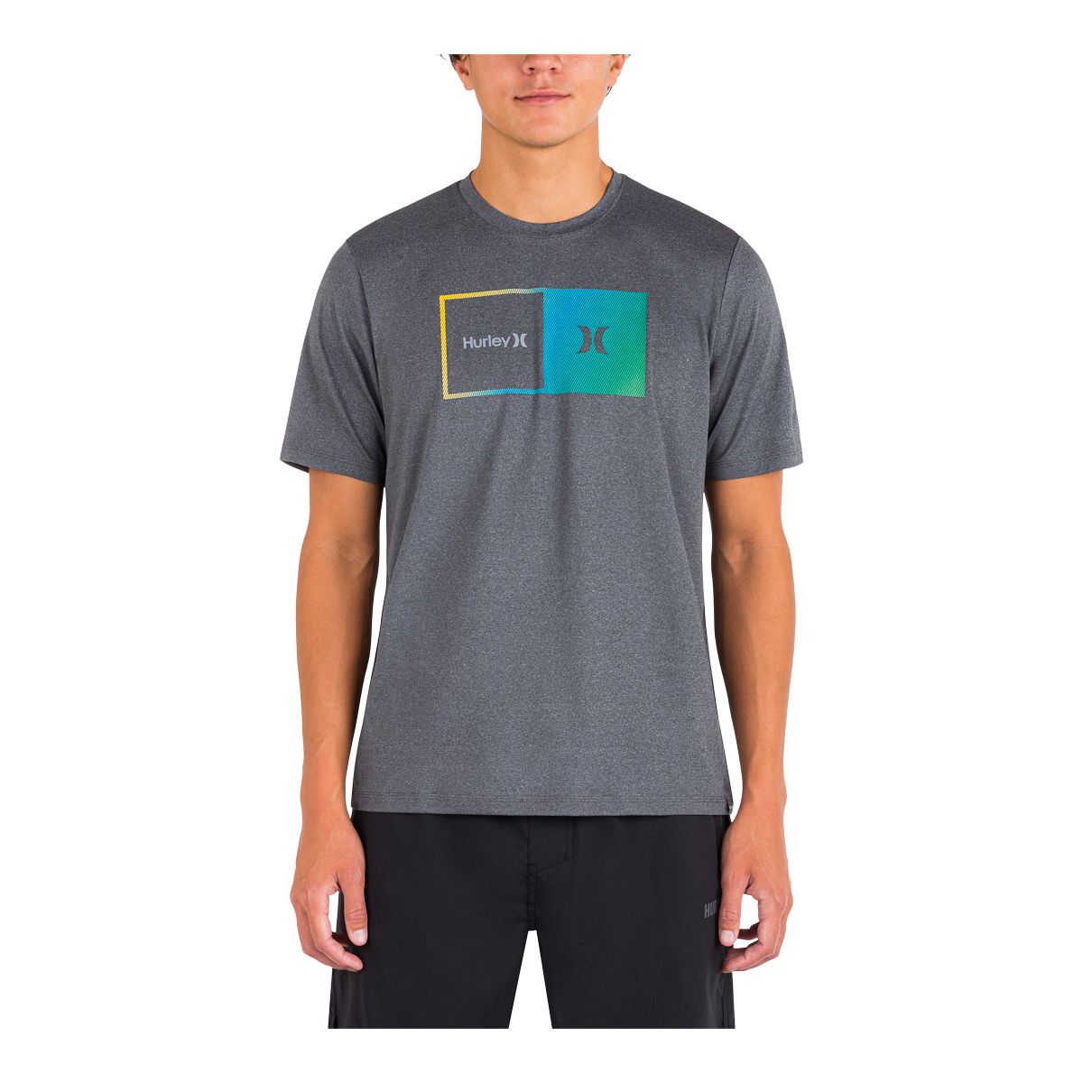 Hurley Men's Halfer Gradient Hybrid UPF+ T Shirt