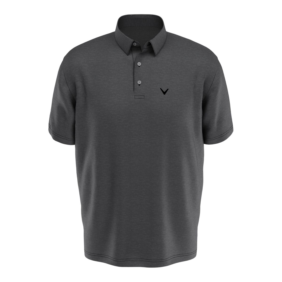 Callaway Men's Heathered Texture Short Sleeve Golf Polo T Shirt