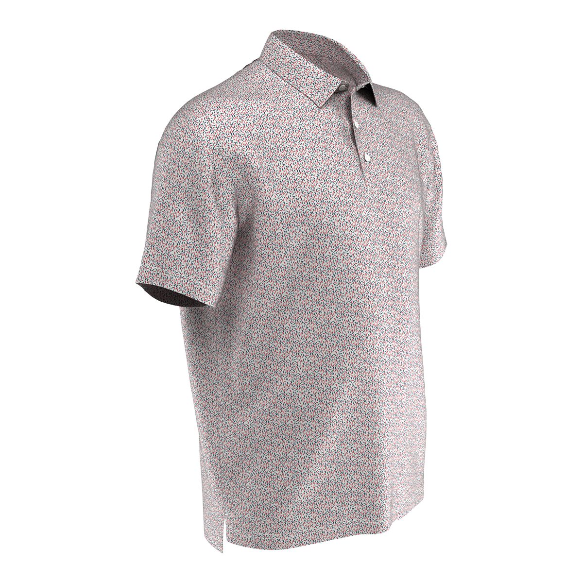 Callaway Men's Novelty Printed Short Sleeve Golf Polo T Shirt, Breathable