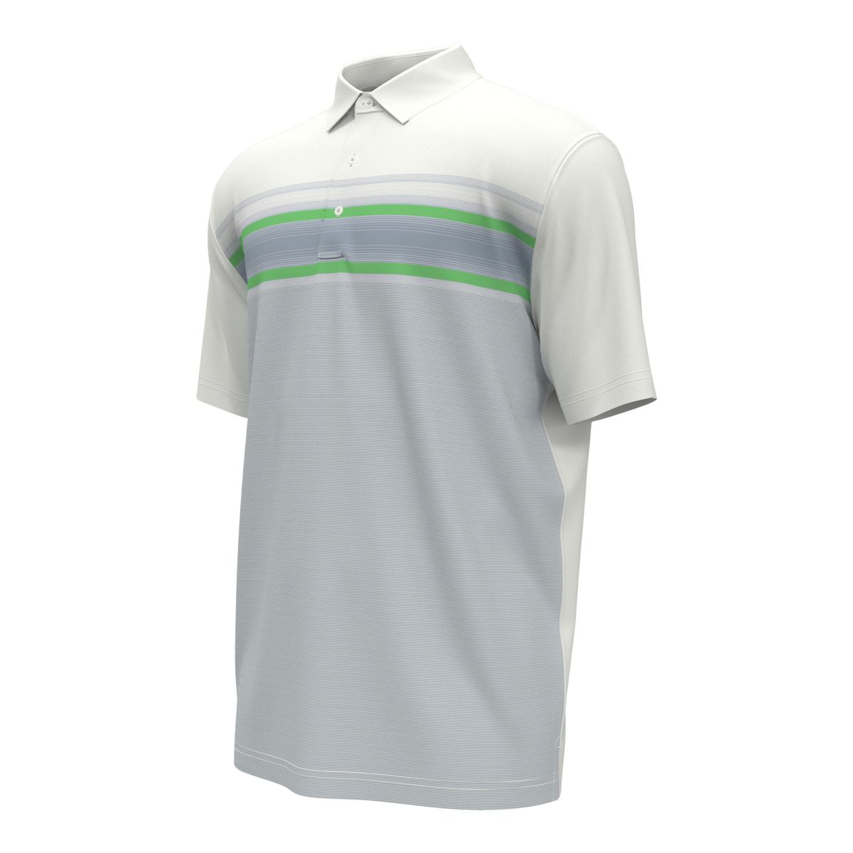 Callaway Men's Energy Stripe Short Sleeve Golf Polo T Shirt, UPF 50