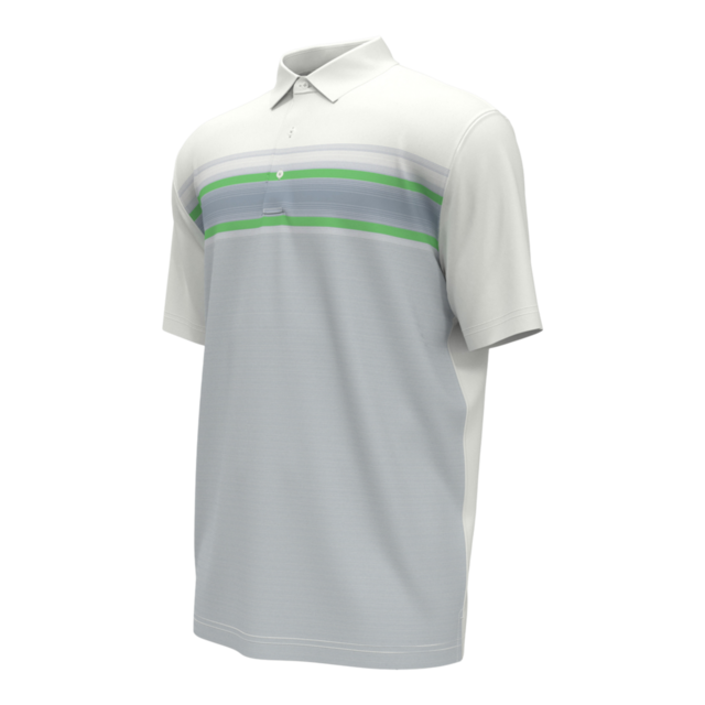 Callaway Men's Energy Stripe Short Sleeve Golf Polo T Shirt, UPF 50