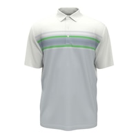 Callaway Men's Energy Stripe Short Sleeve Golf Polo T Shirt, UPF 50 Front_Flat