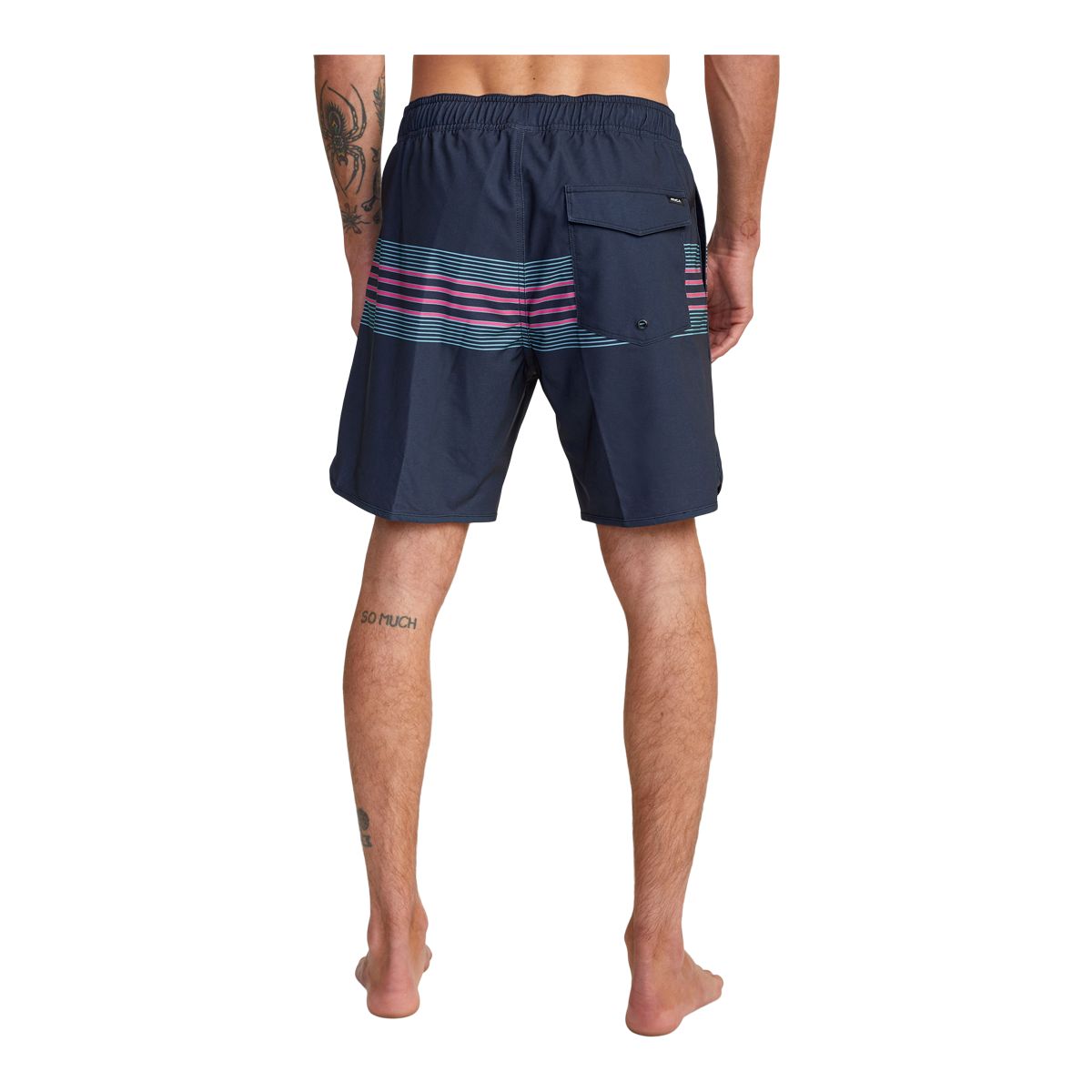 RVCA Men's Eastern Elastic Swim Volley Shorts, 17", 4-Way Stretch