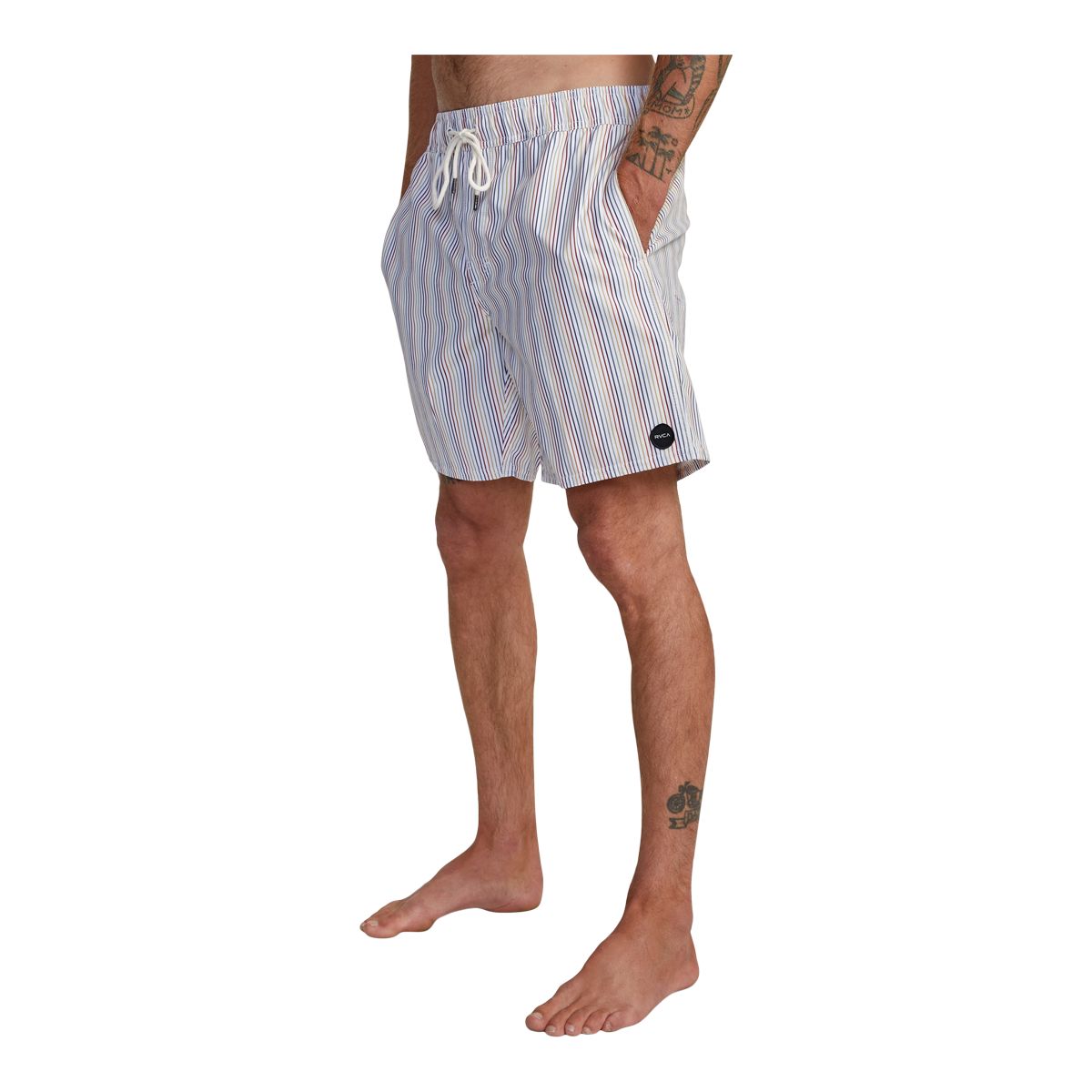 RVCA Men's Perry Elastic Swim Volley Shorts, 17"